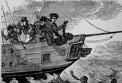 African Slaves Thrown Overboard Atlantic Ocean
